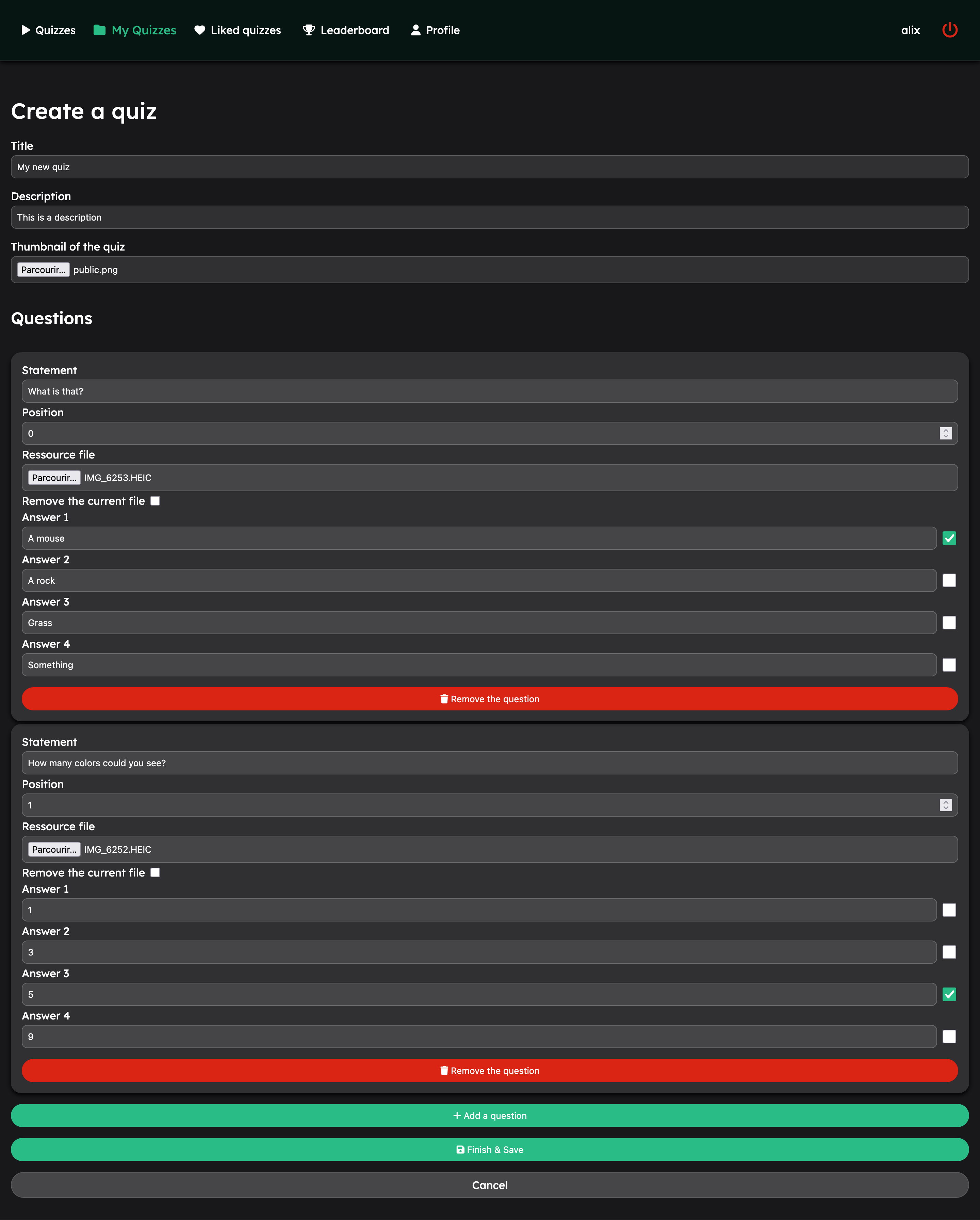 Image Page de création d
